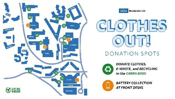 Clothes out donation spots