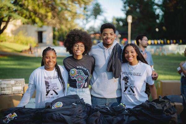 Students from Afrikan Diaspora LLC smiling