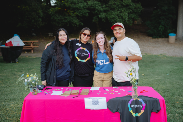 Students from Interfaith LLC smiling