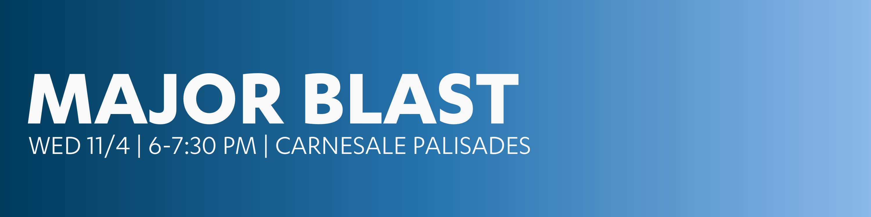 Major Blast Banner Image